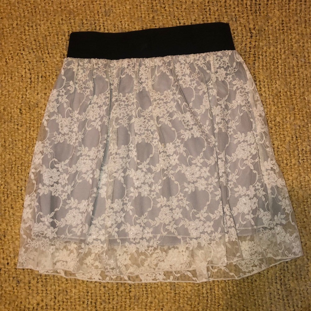 White Lace Skirt
